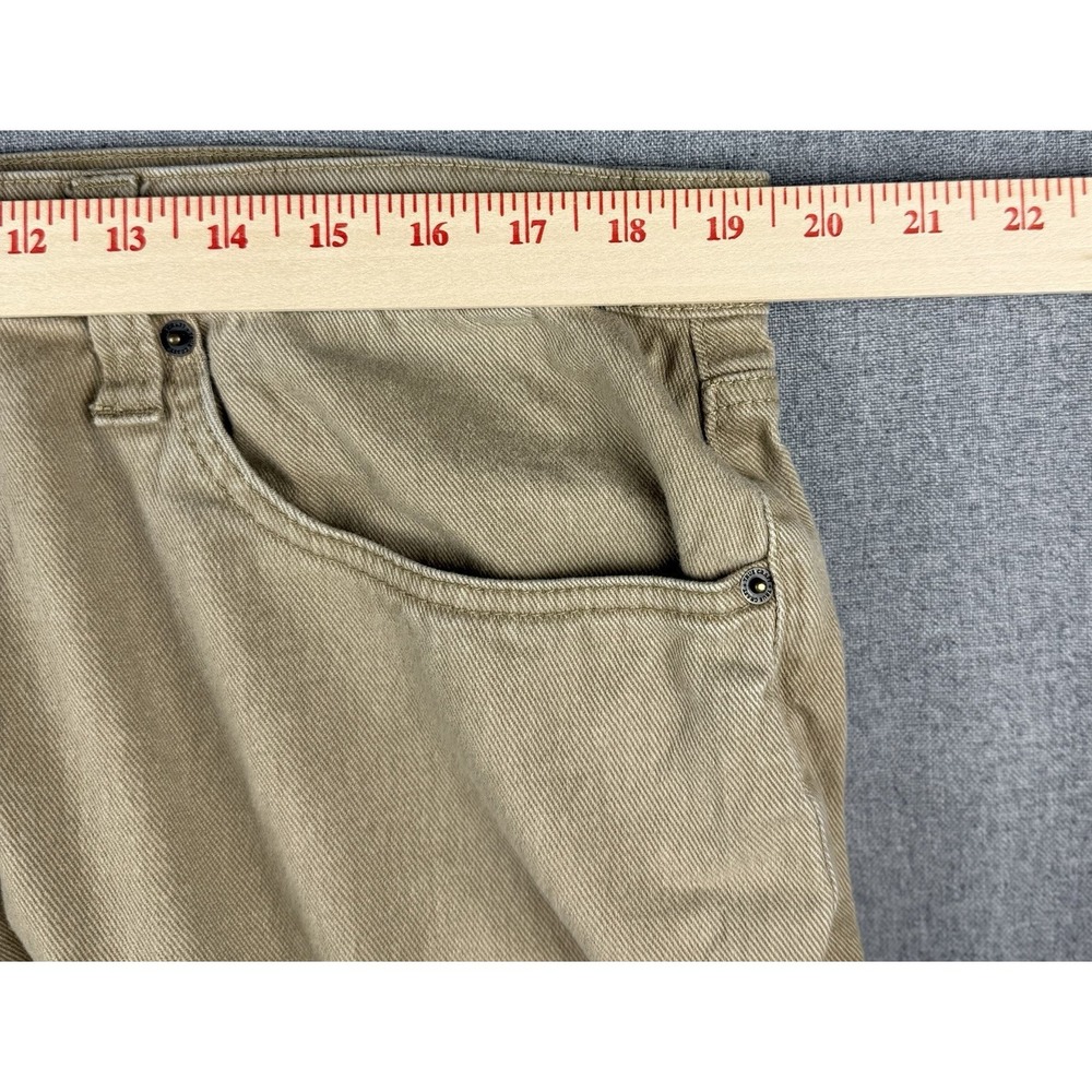 True Craft Relaxed Fit Khaki Jeans Mens 38x30 Stretch Tan Casual Pants - Picture 5 of 9